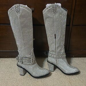 Dollz kill sparkle cowgirl boots